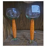 Vintage Art Glass Cordials