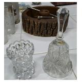 Crystal Bell & Toothpick Holder