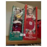 2 Animated Christmas Figures