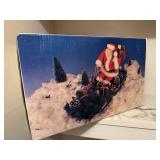 Paper Mache Santa on Sled