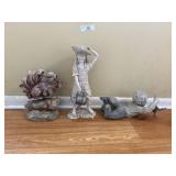 3 Garden Figures