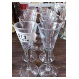 12 Piece Dartington Crystal Sharon Champagnes