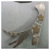 Sterling Silver Abstract Cat Brooch