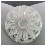 Mother of Pearl Sunburst Brooch
