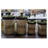 Vintage 4 Piece Canister Set