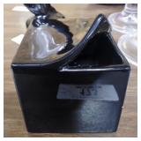 Mikasa Black Cerami Sugar Packet Holder