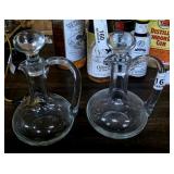 Pair of Vintage Stoppered Cruets