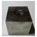 Vintage Silver Cube Candleholders