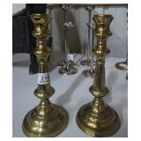 Set of Heavy Brass Candleholders
