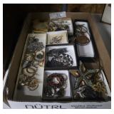 Box of Costume Jewelry & Misc.