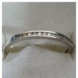 Sterling Silver Anniversary Band Ring