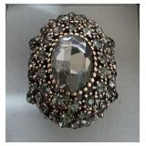 Large Multi Gemstone Estate Cocktail Ring