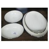 6 Piece Noritake Serving Platters & Bowls