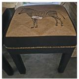 Zebra Footstool