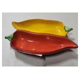 California Pottery Pepper Dish