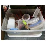 Tote Full of Storage Containers