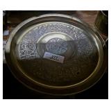 Ornate Solid Brass Tray