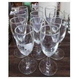 11 Piece Vintage Stem Wine Glasses