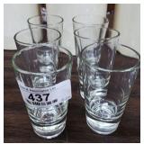 6 Double Shot Glasses