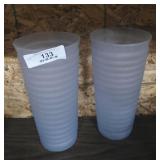 Pair of Vintage Pyrex Vases