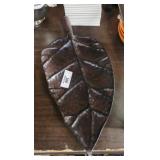 Large Metal Leaf Tray