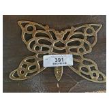 Brass Butterfly Trivet
