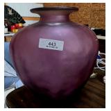 Large Amethyst Glass Vase