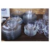 80 Piece Vintage Libbey Ribbed Dish