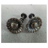Sterling silver Sunflower Earrings