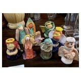 6 Vintage Heavy Crystal Candleholders