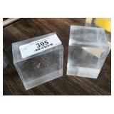 Pair of Vintage Acrylic Display Stands