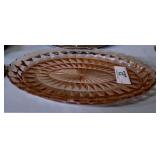 Pink Depression Glass Platter