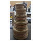 Hand Woven Reed Nesting Basket Set