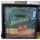 Framed Sterling Ale Wall Hanging