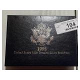 1998 United States Mint Premier Silver Proof Set