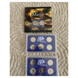 3 US Mint State Quarter Sets
