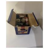 Sterling Box & Assorted Beer Bottles & Cups