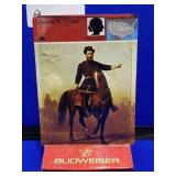 Ulysses S Grant Card & Budweiser Ad Stand