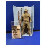 WWI Soldier Postcard & Doll