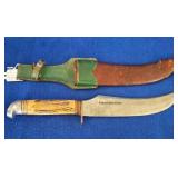 Stag Handled Hunting Knife