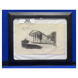 Framed Confederate Capitol at Richmond Print