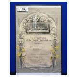 Framed 1926 Confirmation Certificate