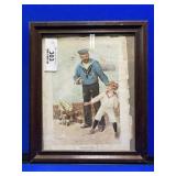 Framed Antique Print