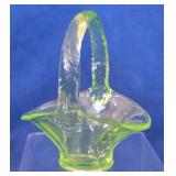 Uranium Glass Basket