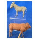 2 Paper Mache Figures