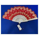 Red Oriental Hand Fan