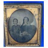 Tin Type of Two Civil War Girls