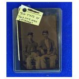 Tin Type of Two Civil War Soldiers