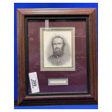 Framed Print of Lt General Thomas J Jackson