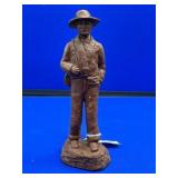 Civil War Wood Carved Soilder Boy